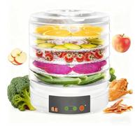 YIGECHENXIN Déshydrateur Alimentaire électrique Portable 360 °, lyophilisateur Domestique Polyvalent, Robot culinaire, Machine de séchage de légumes Durable et sûre 350W,110V