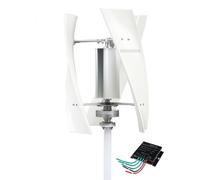 YIGECHENXIN Éolienne à énergie Libre 8000W 220V, 12V 24V 48V Verticale à 3 pales avec maglev Permanent et contrôleur MPPT, adaptée aux résidences familiales,220v