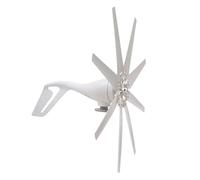 YIGECHENXIN Éolienne Verticale 2500W 48V 24V 12V avec contrôleur Mppt et 8 pales générateur d'énergie éolienne à Basse Vitesse pour Maison/Bateau/Ferme (Blanc),24v