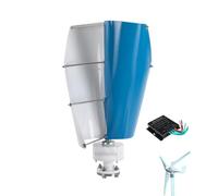 YIGECHENXIN Éoliennes Verticales en Spirale 1500 W 48 V 24 V 12 V Générateur À Aimant Permanent Triphasé AC À Faible Bruit Portable pour Système Hors Réseau avec Contrôleur MPPT,220v