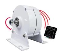 YIGECHENXIN Générateur à Aimant Permanent sans engrenage, alternateur triphasé 10000W 12V 24V 48V 220V pour éolienne, Turbine hydraulique, générateur hydroélectrique (avec Socle),24v