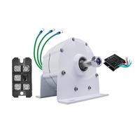 YIGECHENXIN Générateur à Aimant Permanent triphasé 5000W 450RPM, 50Hz DC/AC 12V 24V 48V pour éolienne avec redresseur, pour la Conservation de l'eau et l'énergie éolienne (avec Socle),12v