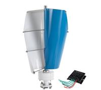 YIGECHENXIN Générateur d'éolienne 2000W, 12V 24V 48V 220V, 2 pales, kit générateur d'éolienne Portable à hélice Verticale avec contrôleur de Charge pour Maison Hors réseau, Jardin,24v
