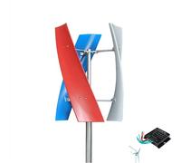 YIGECHENXIN Générateur d'éolienne 4000W, DC 12V 24V 48V Générateur à axe Vertical avec contrôleur Éolienne pour Maison/terrasse/systèmes d'éoliennes,48v