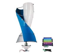 YIGECHENXIN Générateur d'éolienne à axe Vertical de 4000 W à Faible Bruit avec contrôleur 12V24V48V220V Kit de générateur d'éolienne hélice Verticale Portable, 220V,220V