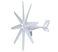 YIGECHENXIN Générateur Éolien Vertical 1000W 12V/24V avec 8 Pales Et Alternateur À Aimant Permanent, Démarrage À Basse Vitesse De Vent, Adapté pour Montagnes, Rues, Fermes,12v