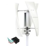 YIGECHENXIN Kit De Générateur D'éolienne 14000W, 220V 48V 24V 3 Lames Système De Générateur D'énergie De Moulin À Vent À Faible Bruit avec Contrôleur De Charge, pour La Maison, Le Bateau,48V