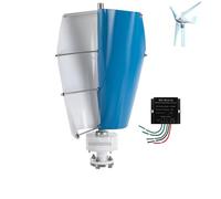 YIGECHENXIN Kit de générateurs d'éolienne Verticale 400W, avec contrôleur MPPT 12V 24V 48V, générateur à Aimant Permanent triphasé AC pour guérites, cabanes ou Maisons Mobiles,24v