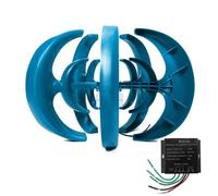 YIGECHENXIN Kit générateur d'éolienne verticale silencieuse, 12 V, générateur d'énergie éolienne à 5 lames avec contrôleur de charge pour système d'énergie éolienne solaire hybride (5 000 W)