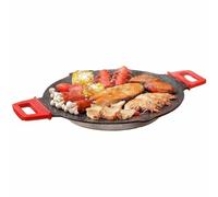YIGECHENXIN Poêle à crêpes Ronde à Double Fond antiadhésive de 30 cm 5 réglages de température 800 W idéale pour Les dortoirs Permet de Faire Frire ou Griller Rapidement Poissons et crevettes,30cm