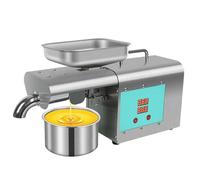 YIGECHENXIN Presse à Huile Commerciale Intelligente 220 V, contrôle de température, 1 000 W/1 250 W, en Acier Inoxydable amélioré, avec écran LCD, Double pressage à Chaud et à Froid,1250w