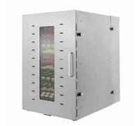 YIGECHENXIN Séchoir à Fruits et légumes à Plusieurs Niveaux en Acier Inoxydable, avec poignée, déshydrateur Alimentaire Industriel de Grande capacité, Outil de déshydratation électrique,220V