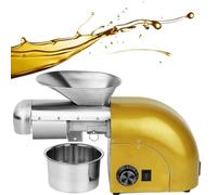 YIGECHENXIN Température réglable Se graines de Tournesol Extracteur d'huile Amélioration de la Cuisine Automatique Presse d'huile Facile à Nettoyer en Acier Inoxydable (1250W),d'or