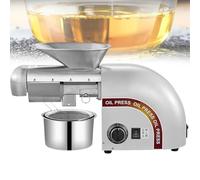 YIGECHENXIN Température réglable Se graines de Tournesol Extracteur d'huile Amélioration de la Cuisine Automatique Presse d'huile Facile à Nettoyer en Acier Inoxydable (1250W),Gris