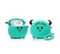 YIGEYI Airpods Étui en Silicone Compatible avec Les Airpods 1 et 2 Case Couverture de Dessin Animé 3D Mignon Drôle [Série Légère D'anime DSN Avatar] (Sully)