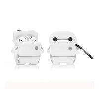 YIGEYI Airpods Étui en Silicone Compatible avec Les Airpods 1 et 2 Case Couverture de Dessin Animé 3D Mignon Drôle [Série D'anime US] (Baymax)