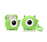 YIGEYI Airpods Étui en Silicone Compatible avec Les Airpods 1 et 2 Case Couverture de Dessin Animé 3D Mignon Drôle [Série Légère D'anime DSN Avatar] (Mike)