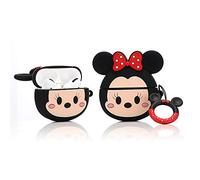 YIGEYI Airpods Pro Étui en Silicone Compatible avec Les Airpods Pro Case Couverture de Dessin Animé 3D Mignon Drôle [Série D'anime DSN Avatar] (Minnie Face)