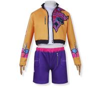 Yigoo Costume de chanteuse pop coréenne pour enfants - Costume de costumade pour filles, déguisement de chasseur d'anime, idole de scène, pour carnaval, Halloween, fête 160