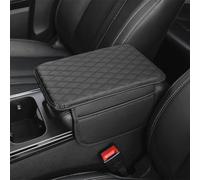 YIGY Housse d'accoudoir de Voiture pour VW Polo Track/T-Roc Facelift/T-Roc R Facelift/T-Roc Cabriolet Facelift 2022-, Imperméable Antidérapante Anti-Rayures Accoudoir Coussin Protection,A Black