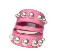YIGZYCN 1 bague créative en résine ouverte avec perles - Forme creuse unique pour un empilage tendance et un confort réglable pour les femmes, One Size, Comme décrit, Comme décrit.