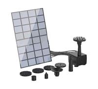 YIGZYCN 1 lot de pompes à énergie solaire pour fontaine à oiseaux 2,5 W avec protections contre la marche à sec et 6 buses. Fontaine solaire