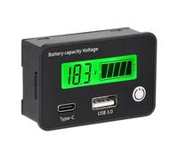 YIGZYCN 3 Testeurs de capacité de batterie de haute précision QC3.0 avec écran LCD pour systèmes de véhicules électriques, moniteur de santé solaire de batterie de voiture