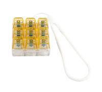 YIGZYCN 9 touches LED porte-clés interrupteur testeur avec cordon en silicone avec rétroaction tactile soulagement du stress pour adultes