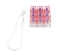 YIGZYCN 9 touches LED porte-clés interrupteur testeur avec cordon en silicone avec rétroaction tactile soulagement du stress pour adultes