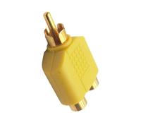 YIGZYCN Adaptateur auditif mâle vers double femelle Y adaptateur répartiteur câble adaptateur pour connexion vidéo audio Hifi