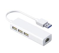 YIGZYCN Adaptateur Ethernet USB C/a/a vers RJ45 avec 3 ports USB 2.0 Connexion multi-appareils pour ordinateur portable Large compatibilité C/A vers Ethernet et extension