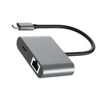 YIGZYCN Adaptateur USB C vers RJ45 2500 Mbit/s avec charge rapide 100 W 2500 Mbit/s coque en aluminium design dense USB C Ethernet