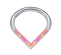 YIGZYCN Anneaux de nez tendance en acier en forme de larme pour septum - Bijoux de piercing hypoallergéniques pour les amateurs de mode