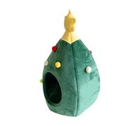 YIGZYCN Arbre de Noël pour chats et chats - Coussin amovible en peluche - Lit pour petits chats et chiens - Habitats de sommeil