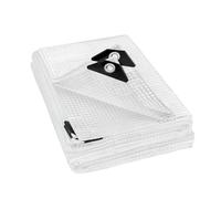 YIGZYCN Bâche de jardin renforcée avec bords en corde de nylon, œillets en aluminium et protections d'angle pour une installation sûre et une utilisation durable - Bloque les bâches transparentes et