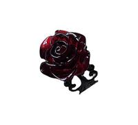 YIGZYCN Bague élégante rose rouge punk gothique fleur réglable bague ouverte bague Halloween fête cosplay bagues bijoux cadeaux pour femme