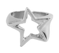 YIGZYCN Bague géométrique élégante en forme d'étoile réglable pour filles et amateurs de mode