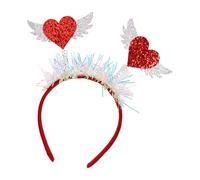 YIGZYCN Blingbling Serre-tête en forme de cœur à paillettes pour fête à thème pour femme, festival de musique, accessoire de cheveux pour la Saint-Valentin
