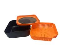 YIGZYCN Boîte de rangement compacte multifonctionnelle pour appâts de pêche avec couvercle hermétique