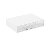 YIGZYCN Boîtes de rangement transparentes pour fichiers, tiroirs de bureau, grande capacité, empilables, organisation, étagère de rangement réglable