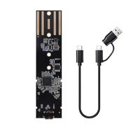 YIGZYCN Boîtier de disque USB C 3.1 Gen 2 - Installation facile - Matériaux transparents - Coque pour disque externe multiple