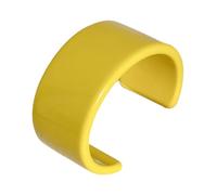 YIGZYCN Bracelets ouverts tendance en résine acrylique colorée pour femme - Géométrie large - Bijoux spéciaux