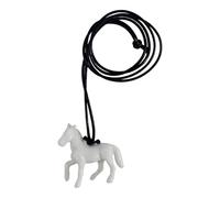 YIGZYCN Breloque cheval en acrylique résistant aux allergies sur cordon en cuir réglable pour un port confortable au quotidien et collier tendance en forme de cheval, One Size, Comme décrit, Comme