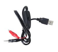 YIGZYCN Câble adaptateur d'alimentation à clip vers USB mâle - 100 cm de long - Pour ventilateur de lumière LED 5 V