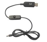 YIGZYCN Câble convertisseur d'alimentation USB 5 V vers 9 V CC 1 m de long - Avec sortie de 5,5 x 2,1 mm - Noir