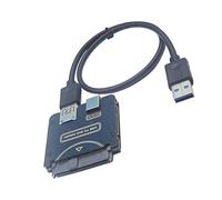 YIGZYCN Câble convertisseur SASHDD avec vitesse de transfert de 5 Gbit/s compatible avec les systèmes Windows. Prise en charge de l'alimentation SATA/SASDrive 12 V nécessitant un port USB SASto sans