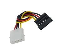 YIGZYCN Câble d'alimentation 4 broches vers 15 broches en Y Splitter Hard Driver Double Extension Cordon Adaptateur Connecteur pour Ordinateur Connecteur de Câble