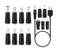 YIGZYCN Câble de charge USB vers DC 5 V CC 5,5 x 2,1 mm 13 embouts pour la maison, le bureau, les voyages, divers appareils
