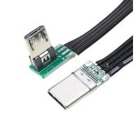 YIGZYCN Câble de données plat flexible vers le haut, vers le bas, gauche et droit coudé à 90 degrés MicroUSB vers USB C vers adaptateurs micro USB