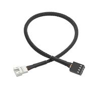 YIGZYCN Câble de ventilateur de carte mère noir à 4 broches - Répartiteur en Y PWM - Câble d'extension d'alimentation pour ventilateur de carte mère - Câble adaptateur de carte mère - Câble de